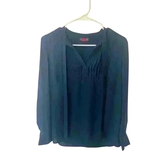 Vince Camuto Tops - Vince Camuto Blue‎ Long Sleeve Blouse